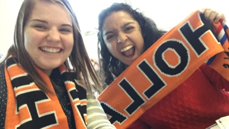 One of my professors gave the us Spice students Holland scarfs!