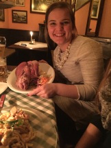 Traditional German meal, the piece of meat was almost as big as my head, but it was delicious.