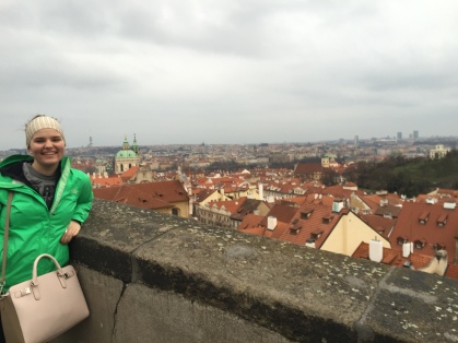 View of Prague from by the St. Vitus Cathedral.